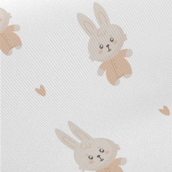 Cute Bunny Doll Midweight Cotton Poplin