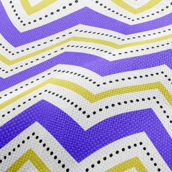 Black Dot Wavy Pattern Performance Linen