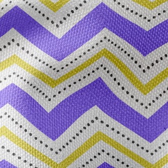 Black Dot Wavy Pattern Waterproof Canvas