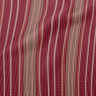 Retro Burgundy Pattern Birdseye Piqué