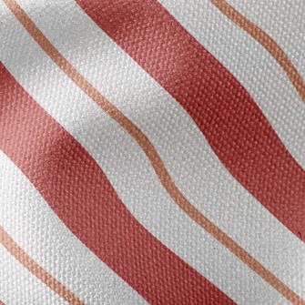 Traditional Red Stripes Waterproof Canvas