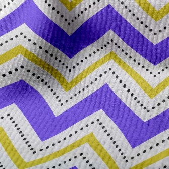 Black Dot Wavy Pattern Terry