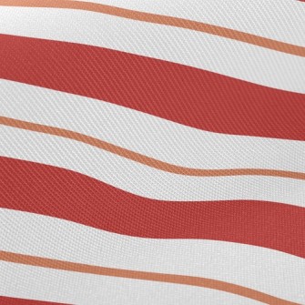 Traditional Red Stripes Twill