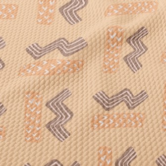 Zigzag And Rectangle Birdseye Piqué