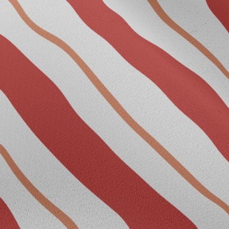 Traditional Red Stripes Chiffon
