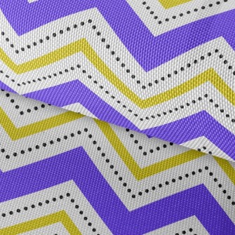 Black Dot Wavy Pattern Waterproof Oxford
