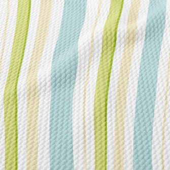 Purple Stripes Birdseye Piqué