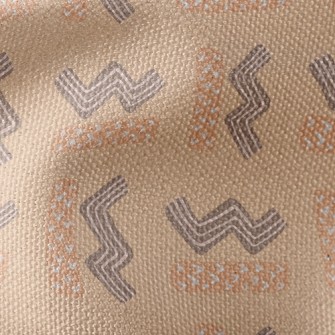 Zigzag And Rectangle Waterproof Canvas