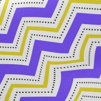 Black Dot Wavy Pattern Twill