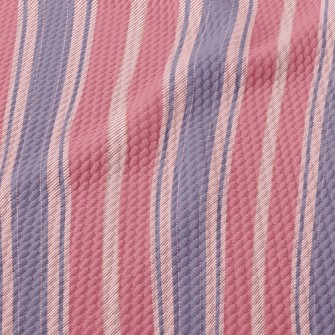 Elegant Large Stripes Birdseye Piqué