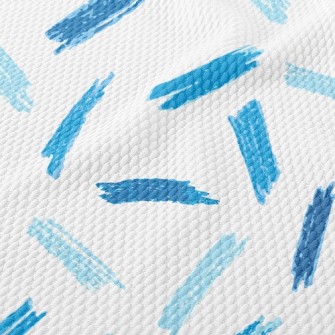 Blue Crayon Birdseye Piqué