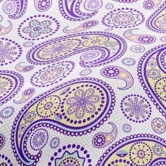 Yellow Insect Pattern Performance Linen
