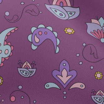 Hand Drawn Doodles Chiffon