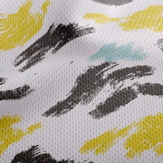 Abstract Painting Athletic Mesh Flat Back