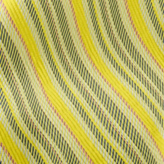 Yellow Striped Fabric Standard Corduroy