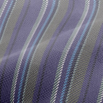 Elegant Striped Fabric Performance Linen