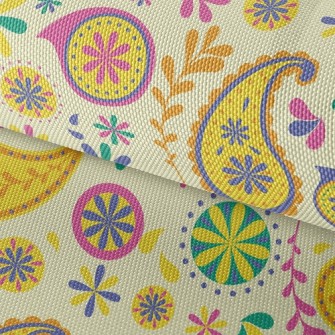 Flower And Wheel Waterproof Oxford
