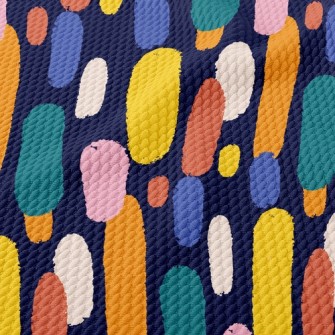 Colorful Raindrops Birdseye Piqué
