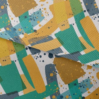 Abstract Lines And Inkjet Waterproof Oxford