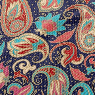 Mysterious Indian Pattern Birdseye Piqué