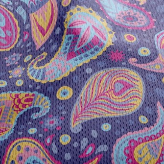 Colorful Patterns Athletic Mesh Flat Back