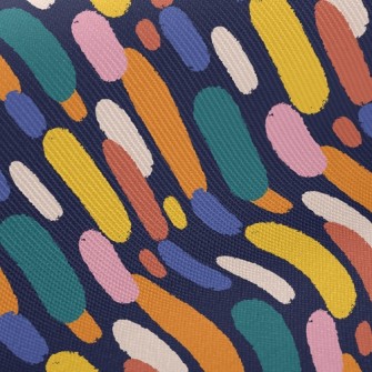 Colorful Raindrops Twill