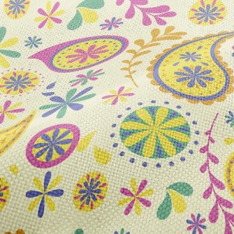Flower And Wheel Performance Linen