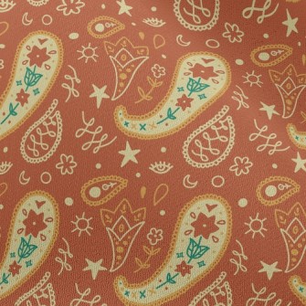 Cute Orange Flowers Chiffon
