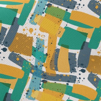 Abstract Lines And Inkjet Twill