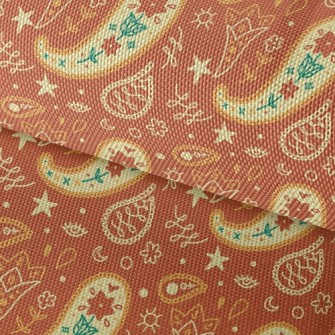 Cute Orange Flowers Waterproof Oxford