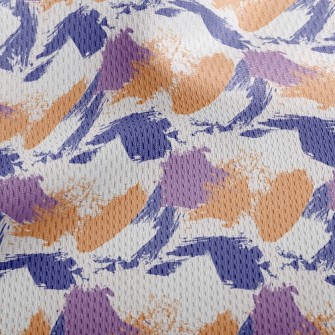 Abstract Painting Athletic Mesh Flat Back