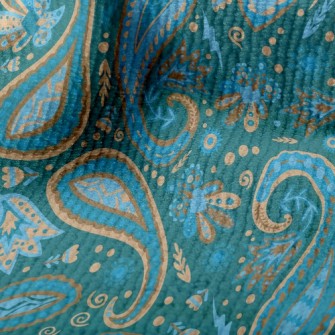 Lake Green Pattern Terry
