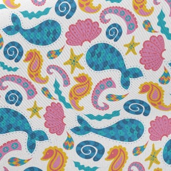 Sequined Sea Fish Twill