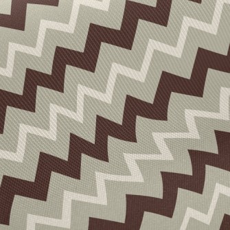 Coffee Zigzag Pattern Twill
