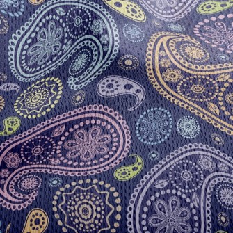 Luminous Pattern Athletic Mesh Flat Back