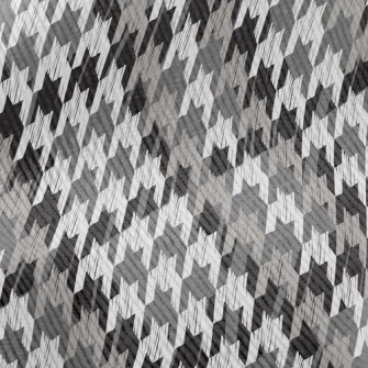 Black And Gray Houndstooth Standard Corduroy