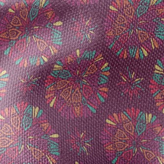 Indian Flowers Waterproof Canvas