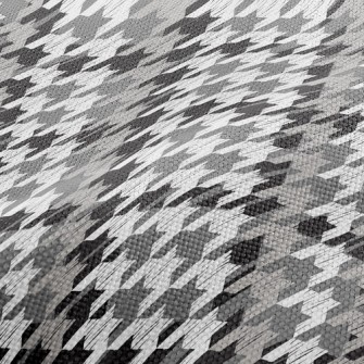Black And Gray Houndstooth Performance Linen