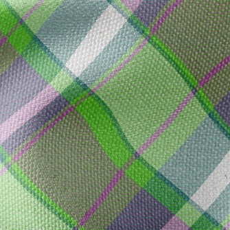 Green Apple Grid Waterproof Canvas