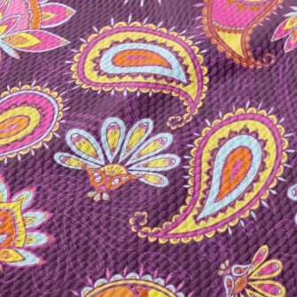 Lively Pattern Birdseye Piqué