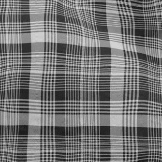 Gentleman Black And White Chec Chiffon