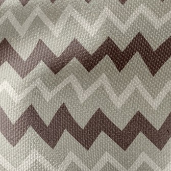 Coffee Zigzag Pattern Waterproof Canvas