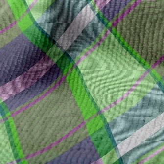 Green Apple Grid Terry