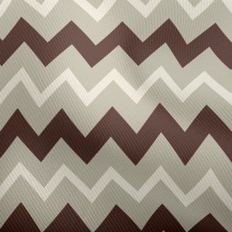 Coffee Zigzag Pattern Dobby