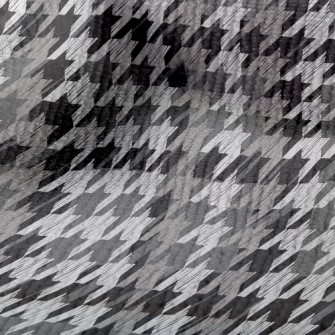 Black And Gray Houndstooth Terry