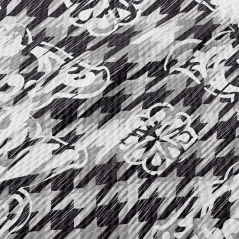 Houndstooth Pattern Birdseye Piqué