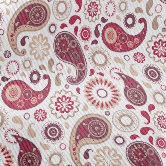 Oriental Traditional Flower Pa Standard Corduroy