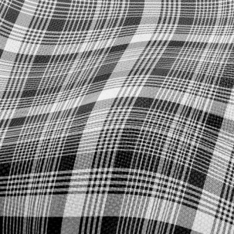 Gentleman Black And White Chec Performance Linen