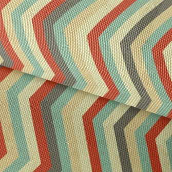 Zigzag Stripes Waterproof Oxford