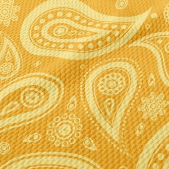Yellow Amoeba Birdseye Piqué